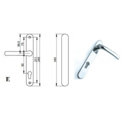 Blank Handle Image Pro Upvc 92pz Blank Door Handle